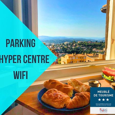 Parking Prive - Vue Mer - Wifi - Centre Historique Grasse Buitenkant foto